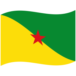 French Guiana Waved Flag icon