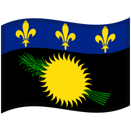 Guadeloupe Waved Flag icon