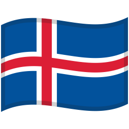 Iceland Waved Flag icon