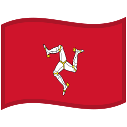 Isle Of Man Waved Flag icon