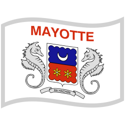 Mayotte Waved Flag icon