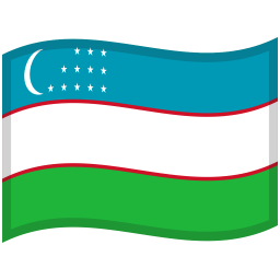 Uzbekistan Waved Flag icon