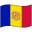 Andorra Waved Flag icon