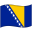 Bosnia Herzegovina Waved Flag icon