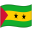 Sao Tome Principe Waved Flag icon