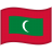 Maldives Waved Flag icon