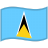 St-Lucia-Waved-Flag icon