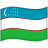 Uzbekistan-Waved-Flag icon