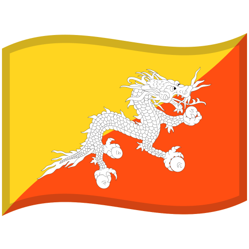 Bhutan-Waved-Flag icon