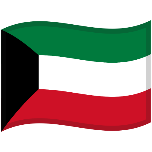 Kuwait-Waved-Flag icon