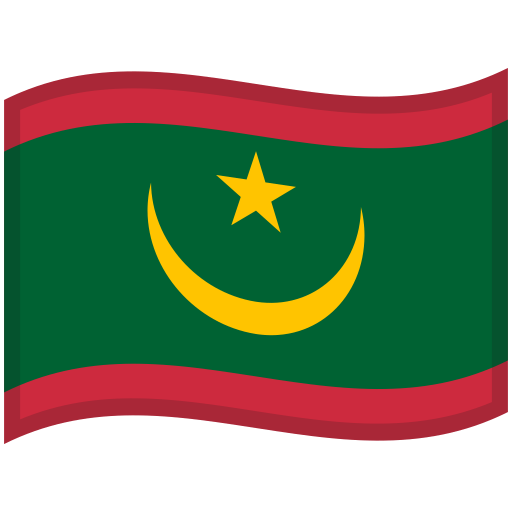 Mauritania-Waved-Flag icon