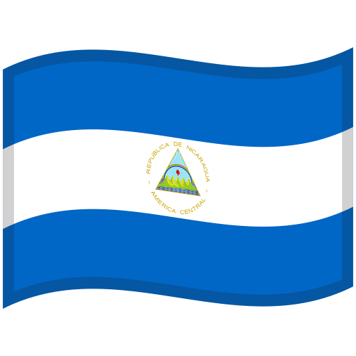 Nicaragua-Waved-Flag icon