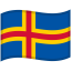 Aland Islands Waved Flag icon