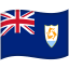 Anguilla Waved Flag icon