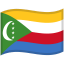 Comoros Waved Flag icon