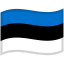 Estonia Waved Flag icon