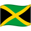 Jamaica Waved Flag icon