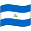 Nicaragua Waved Flag icon