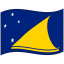Tokelau Waved Flag icon