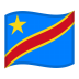 Congo-Kinshasa-Waved-Flag icon