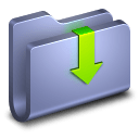 Downloads-Blue-Folder icon