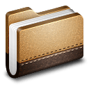 Library-Brown-Folder icon