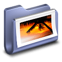 Photos-Blue-Folder icon