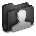 User Black Folder icon