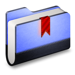 Bookmark Blue Folder icon