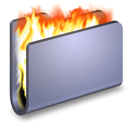 Burn Blue Folder icon