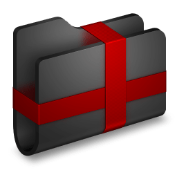 Package Black Folder icon