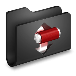 Torrents Black Folder icon