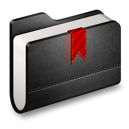 Bookmark-Black-Folder icon