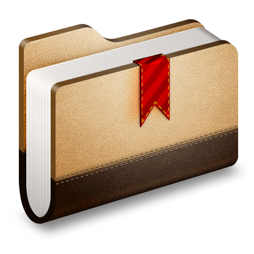 Bookmark-Brown-Folder icon
