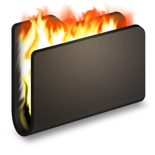 Burn-Black-Folder icon