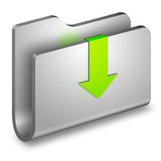 Downloads-Metal-Folder icon