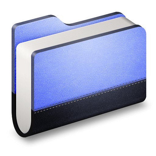 Library-Blue-Folder icon
