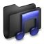 Music Black Folder icon