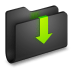 Downloads-Black-Folder icon