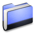 Library-Blue-Folder icon