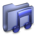 Music-Blue-Folder icon