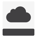 Drive HDD iCloud White icon