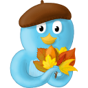 Fall leaves icon