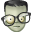 Geek-zombie icon