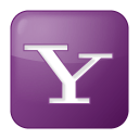 Social yahoo box lilac icon