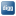 Social digg box blue icon