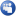 Social myspace button blue icon