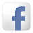 Social facebook box white icon
