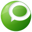 Social technorati button green icon