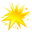 Fireworks yellow icon